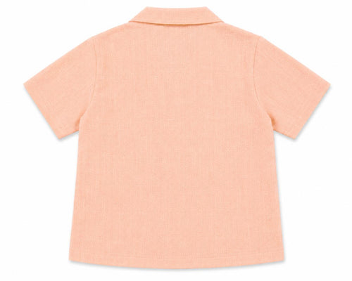 Balloon Bicycle Embroidered Linen Shirt