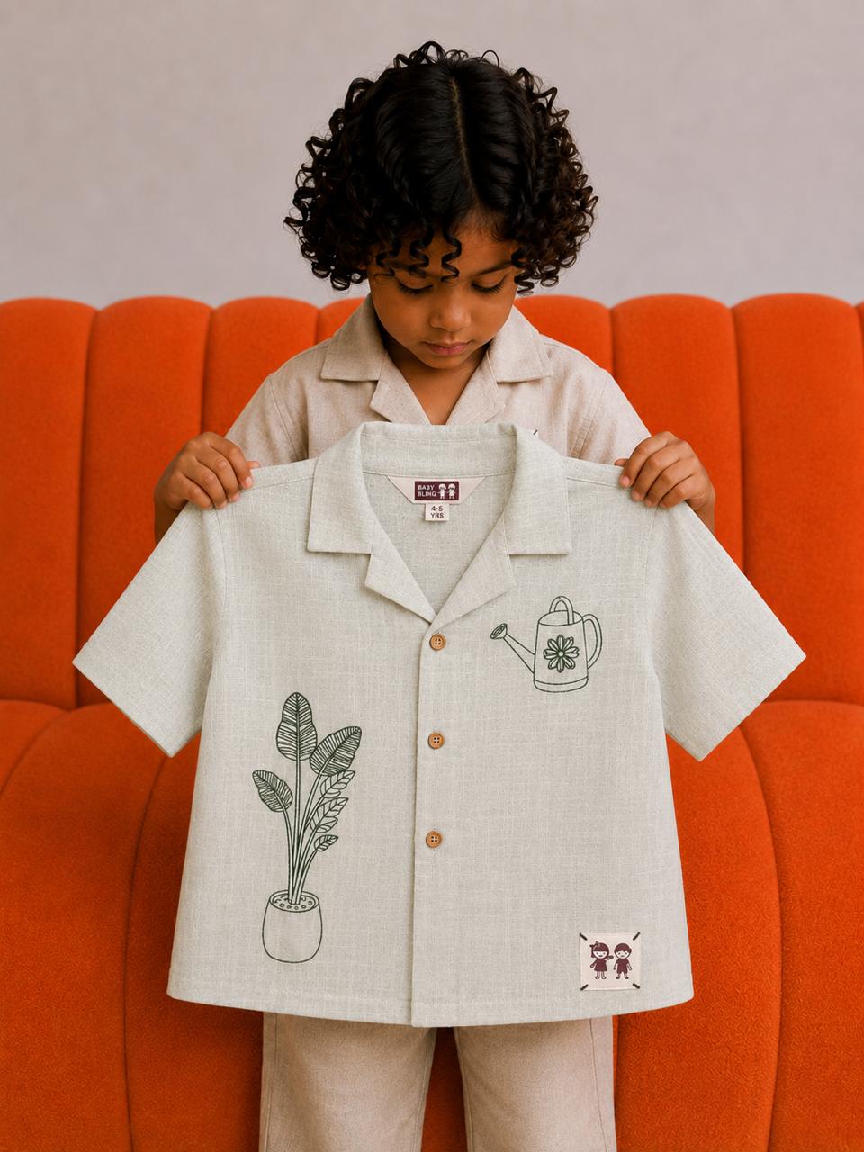 Sea Green Linen shirt