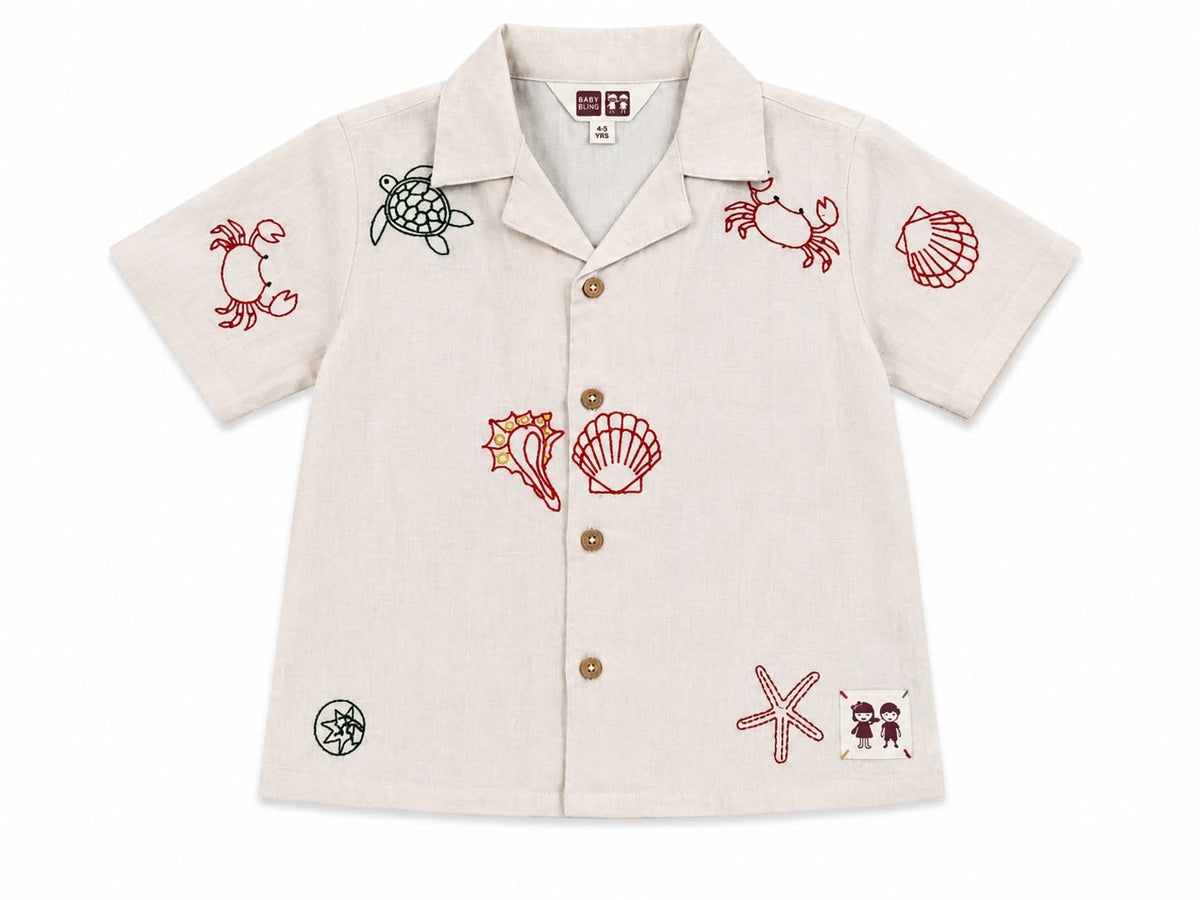 Beige Linen Shirt